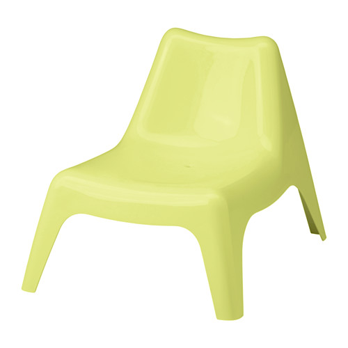 BUNSÖ Children's easy chair, outdoor yellow IKEA