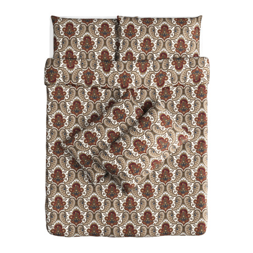 BACKSÖTA Quilt cover and 4 pillowcases IKEA Quilt cover with concealed press studs; keeps the quilt in place.