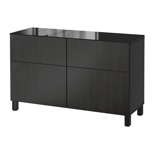 BESTÅ Storage combination with drawers Lappviken blackbrown, drawer
