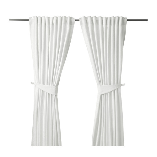 BLEKVIVA Curtains with tiebacks, 1 pair IKEA