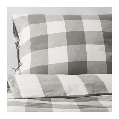 EMMIE RUTA Quilt cover and 4 pillowcases 200x200/50x80 cm IKEA