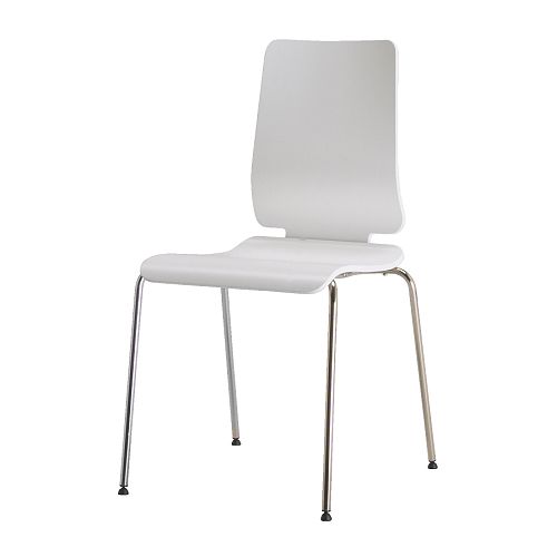 GILBERT Chair white Width: 47 cm Depth: 47 cm Height: 85 cm Seat width: 42 cm Seat depth: 42 cm Seat height: 43 cm