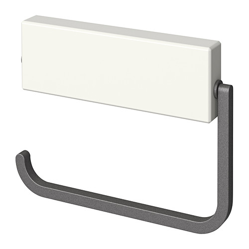 HJÄLMAREN Toilet roll holder white, IKEA