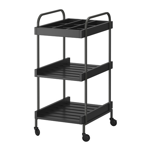 HJÄLMAREN Trolley blackbrown IKEA