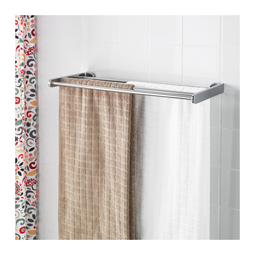 KALKGRUND Wall shelf with towel rail IKEA