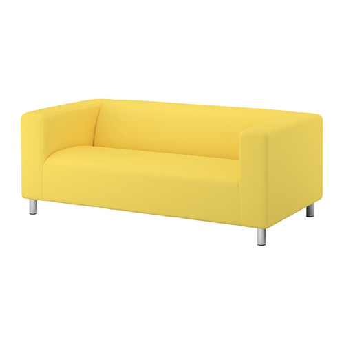KLIPPAN Twoseat sofa Vissle yellow IKEA
