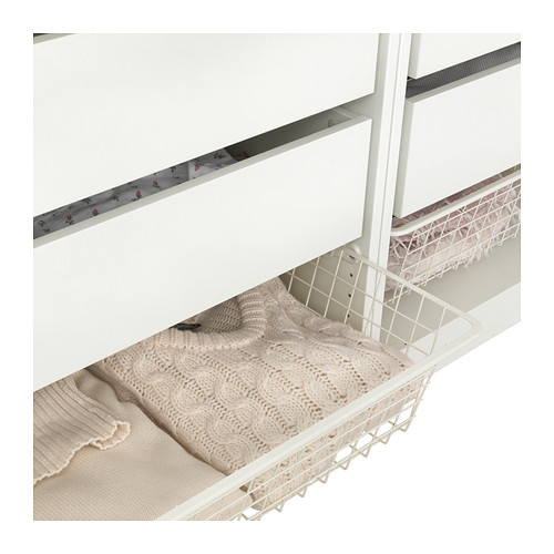 KOMPLEMENT Wire basket with pullout rail 75x58 cm IKEA