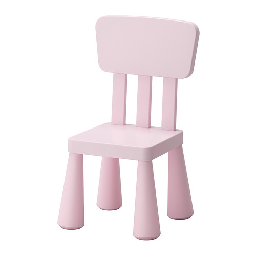 MAMMUT Children's chair in/outdoor/light pink IKEA