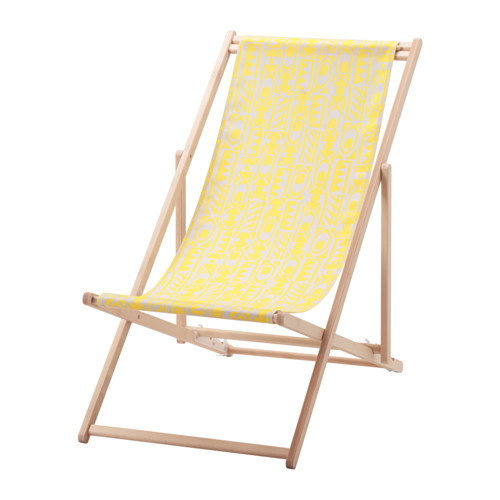 MYSINGSÖ Beach chair yellow IKEA