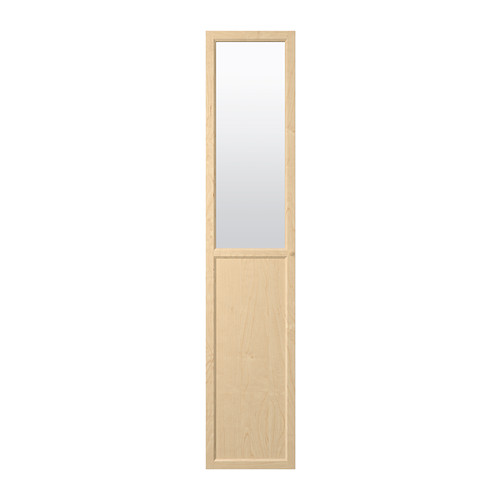OXBERG Panel/glass door birch veneer IKEA