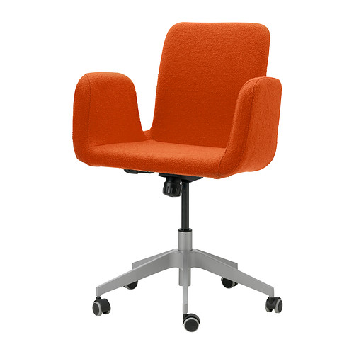 PATRIK Swivel chair Ullevi orange, IKEA