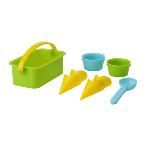 SANDIG 10piece toy ice cream set IKEA