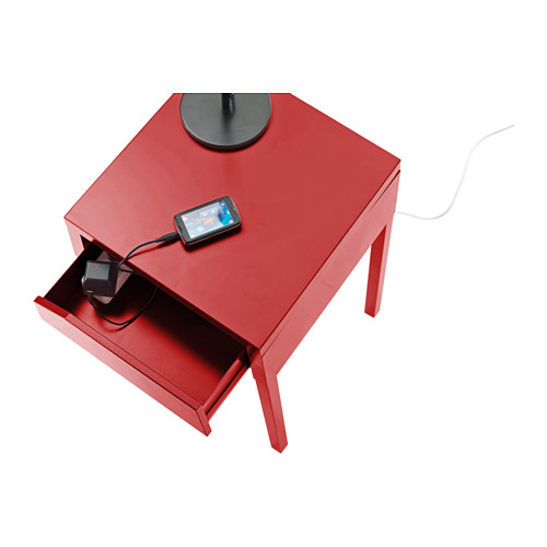 SELJE Bedside table red IKEA