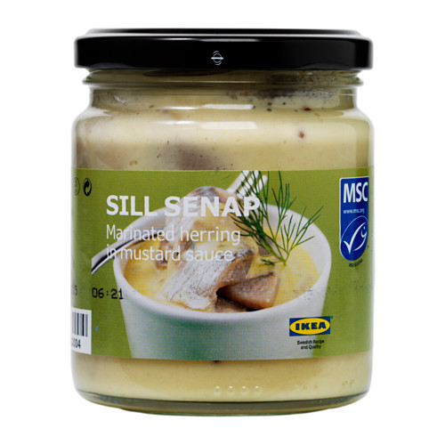 SILL SENAP Marinated herring w mustard sauce IKEA