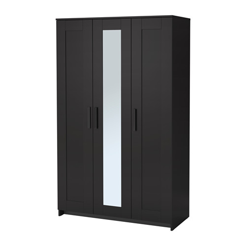 BRIMNES Armoire 3 portes noir IKEA