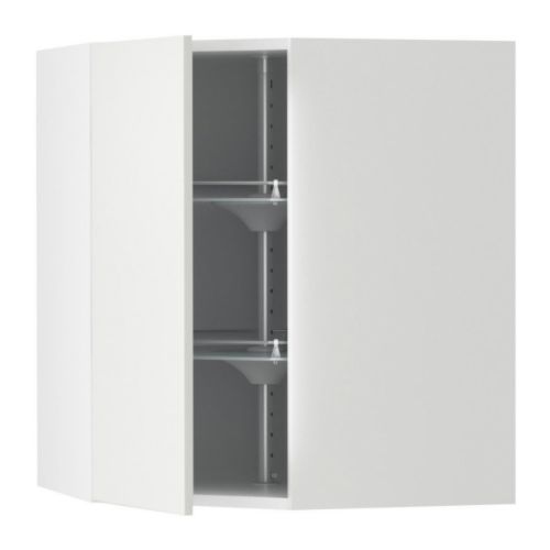 AKURUM Corner wall cabinet with carousel &nbsp; 2 swivel shelves; maximize the use of the corner space and make the contents easy to view and reach. 