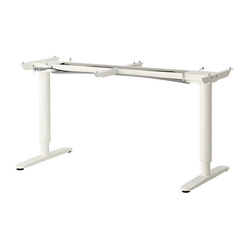 BEKANT Sit/stand underframe for table top white IKEA