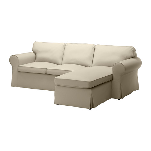 EKTORP Loveseat and chaise lounge Tygelsjö beige IKEA