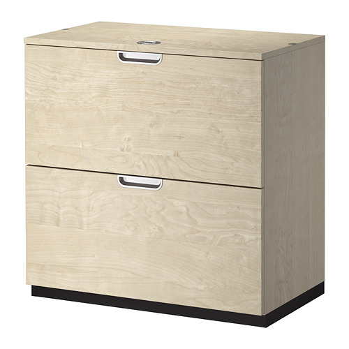 GALANT Drawer unit/drop file storage birch veneer IKEA