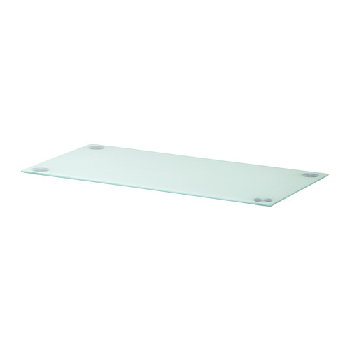 GLASHOLM Table top glass/white IKEA