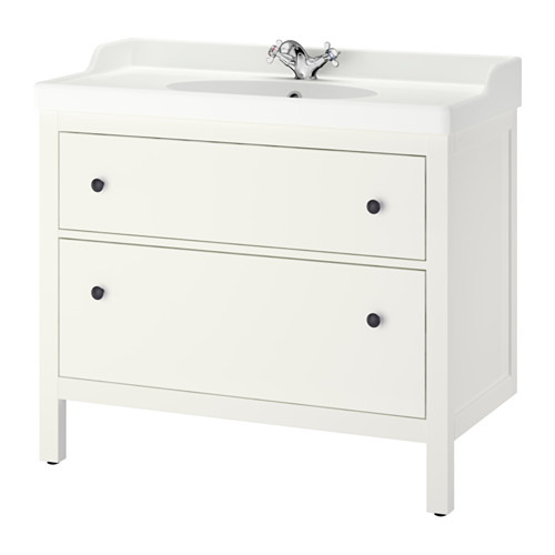 HEMNES / RÄTTVIKEN Sink with 2 drawers white IKEA