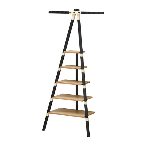 IKEA PS 2014 Wall shelf with 11 knobs anthracite/birch IKEA