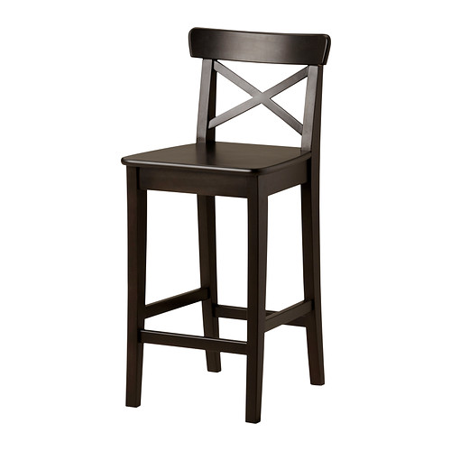 INGOLF Bar stool with backrest 63 cm IKEA