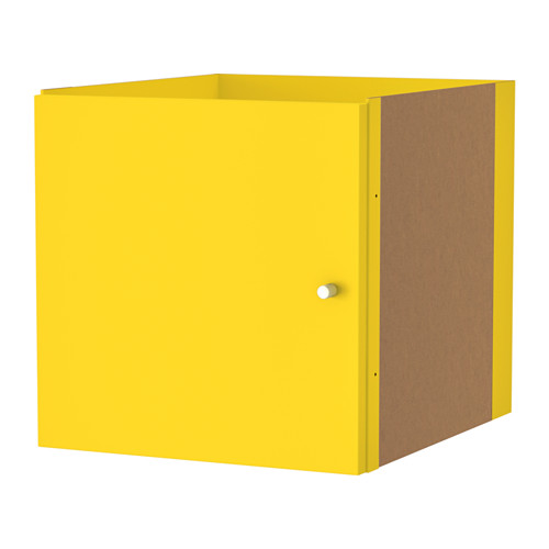 KALLAX Insert with door yellow IKEA