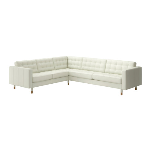 LANDSKRONA Corner sofa 2+3/3+2 Grann/Bomstad white, wood IKEA