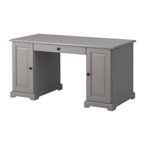 LIATORP Desk gray IKEA