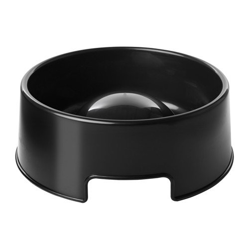 LURVIG Slowfeed bowl black IKEA