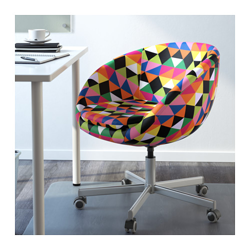 SKRUVSTA Swivel chair Majviken multicolor IKEA