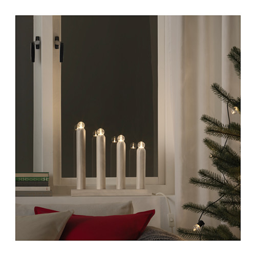 STRÅLA LED 4 arm candelabra IKEA