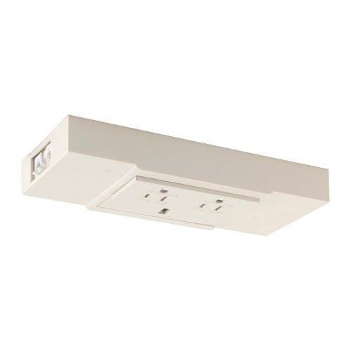 UTRUSTA 2 outlet power strip with USB port white IKEA