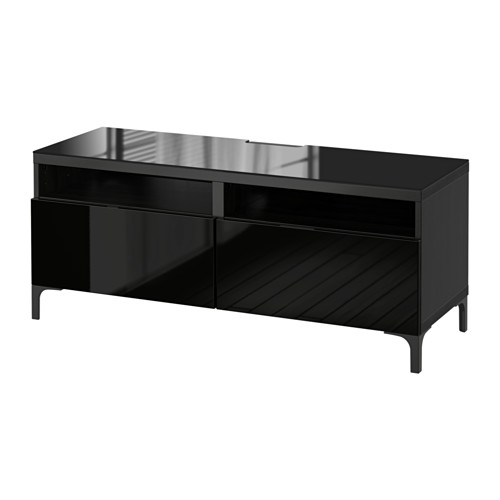 meuble tele ikea besta noir