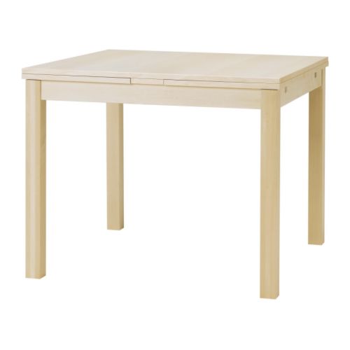 BJURSTA Table à rallonge bouleau plaqué IKEA