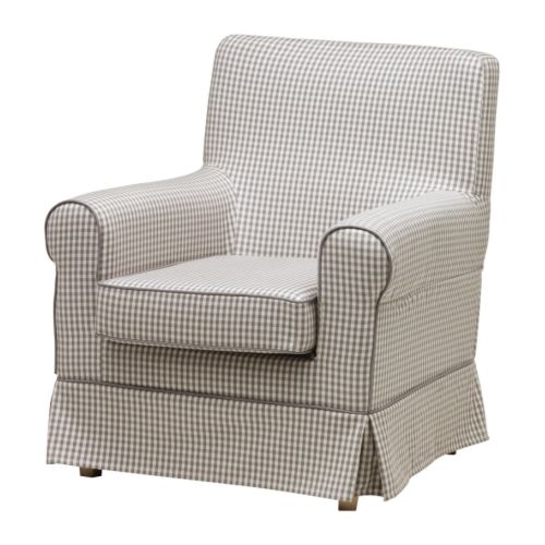 EKTORP JENNYLUND Fauteuil Sågmyra gris/carreaux IKEA