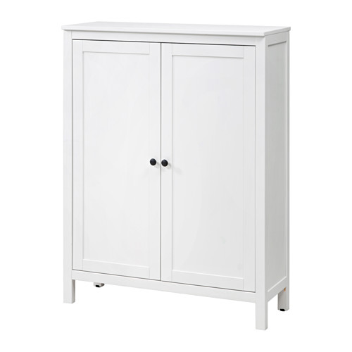 HEMNES Armoire 2 portes teinté blanc IKEA