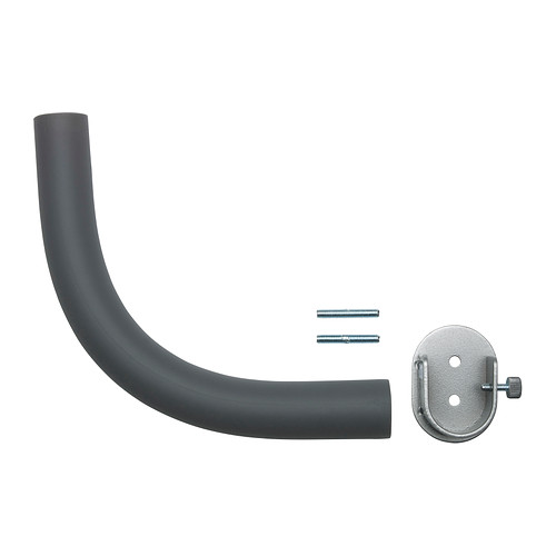 HUGAD Tringle rideau + raccord d'angle &nbsp;