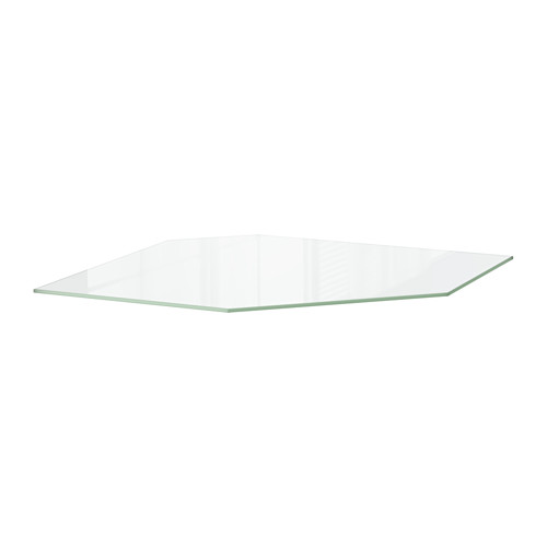 etagere d'angle en verre ikea
