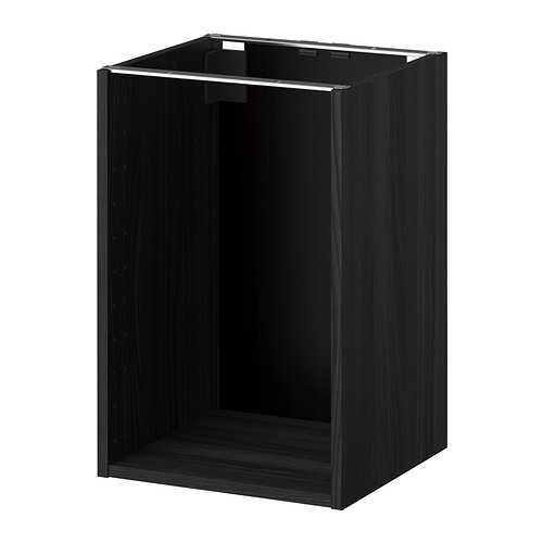 METOD Korpus Unterschrank - Holzeffekt schwarz, 40x37x60 ...