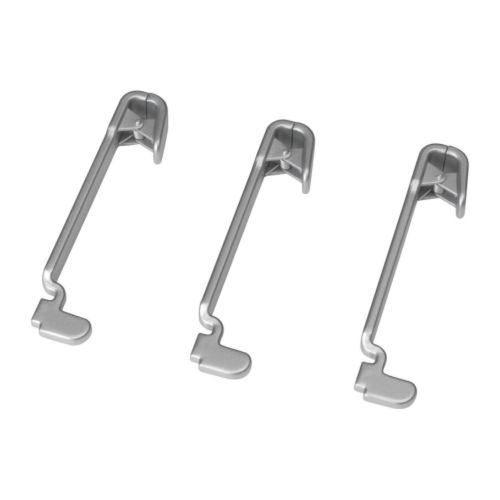 ASKER Papierklemme aluminiumfarben Höhe: 8 cm Anzahl pro Verpackung: 3 Stück