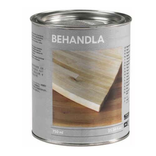 BEHANDLA Holzöl  (Innengebrauch)  Schützt und verfeinert die Oberfläche.   Dringt in das Holz ein und verlängert so die Produktlebensdauer. 