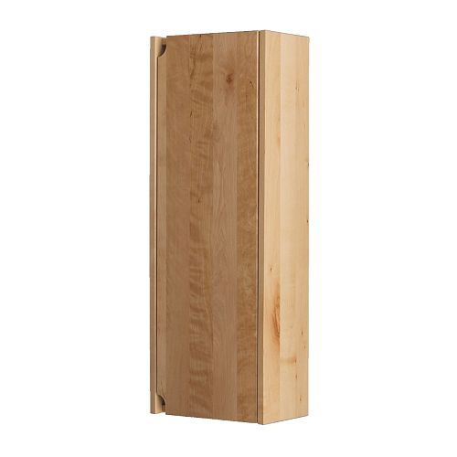 BJÖRKEN Wandschrank  Versetzbare Einlegeböden aus gehärtetem Glas - besonders widerstandsfähig gegen Hitze, Stöße und hohe Belastung. 