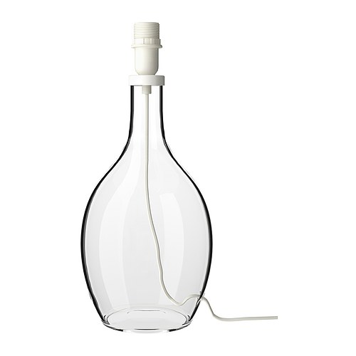 BRÅN Tischleuchtenfuß  Mundgeblasenes Glas; jede Leuchte ist ein Einzelstück. 