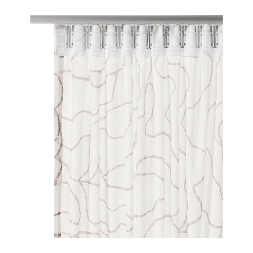 IKEA 2 Gardinenschals Gardinenschal Vorhang Schlaufenschal Gardine weiß