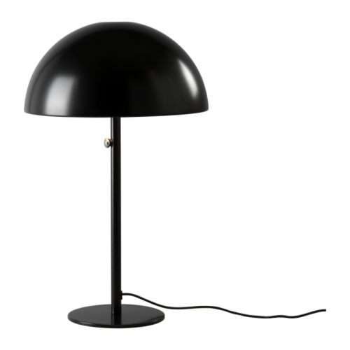 IKEA 365+ BRASA Tischleuchte  Dimmbar; Lichtstärke lässt sich nach Bedarf einstellen.  Die Kunststoffschale innen sorgt für blendfreies Licht. 