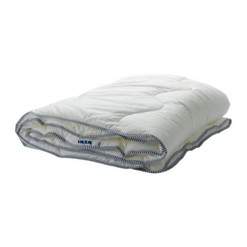 IKEA 365+ MYSA Decke, Wärmestufe 2  Eine dünne, leichte Zellulose-/Synthetikdecke, eher kühl - für alle, denen schnell zu warm wird. 