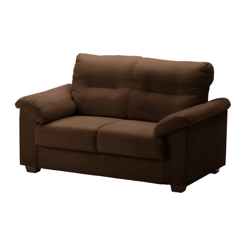 KNISLINGE 2er-Sofa  Die hohe Rückenlehne stützt den Nackenbereich.  Robuster, pflegeleichter Mikrofaserbezug im Wildledercharakter. 