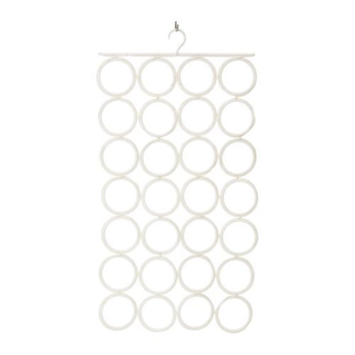 KOMPLEMENT Aufhänger  Benötigt nicht mehr Platz als ein herkömmlicher Kleiderbügel und bringt doch bis zu 28 verschiedene Accessoires unter. 